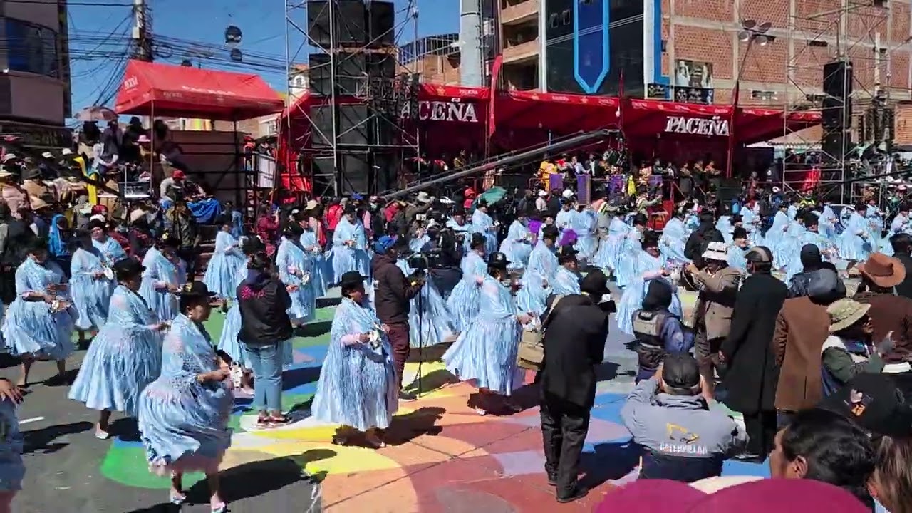 Entrada de la 16 de Julio: Poderosa Morenada Comercial los Volantes - Bloque Damas
