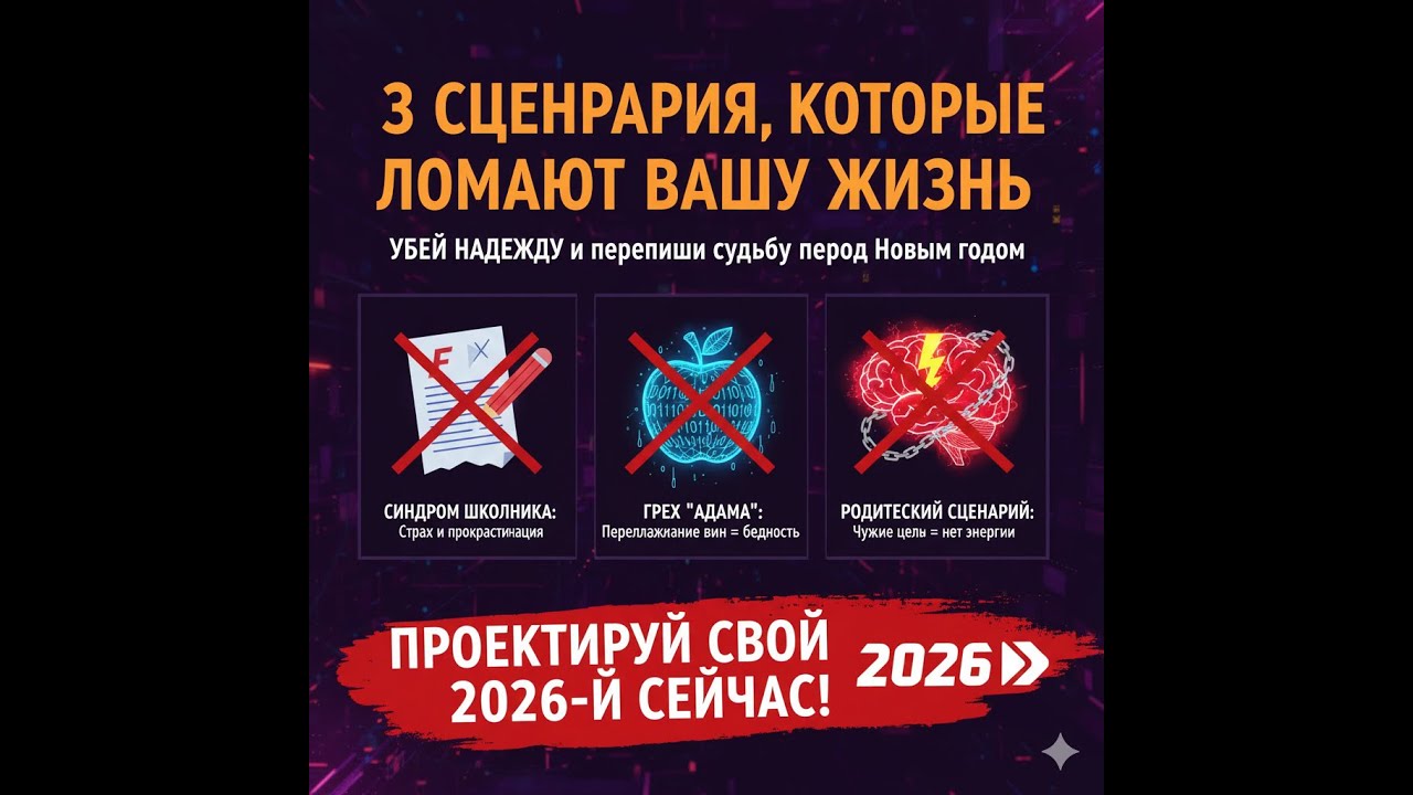 🏆 « Сценария, которые ломают вашу жизнь: убей надежду и перепиши судьбу 2026 перед Новым годом