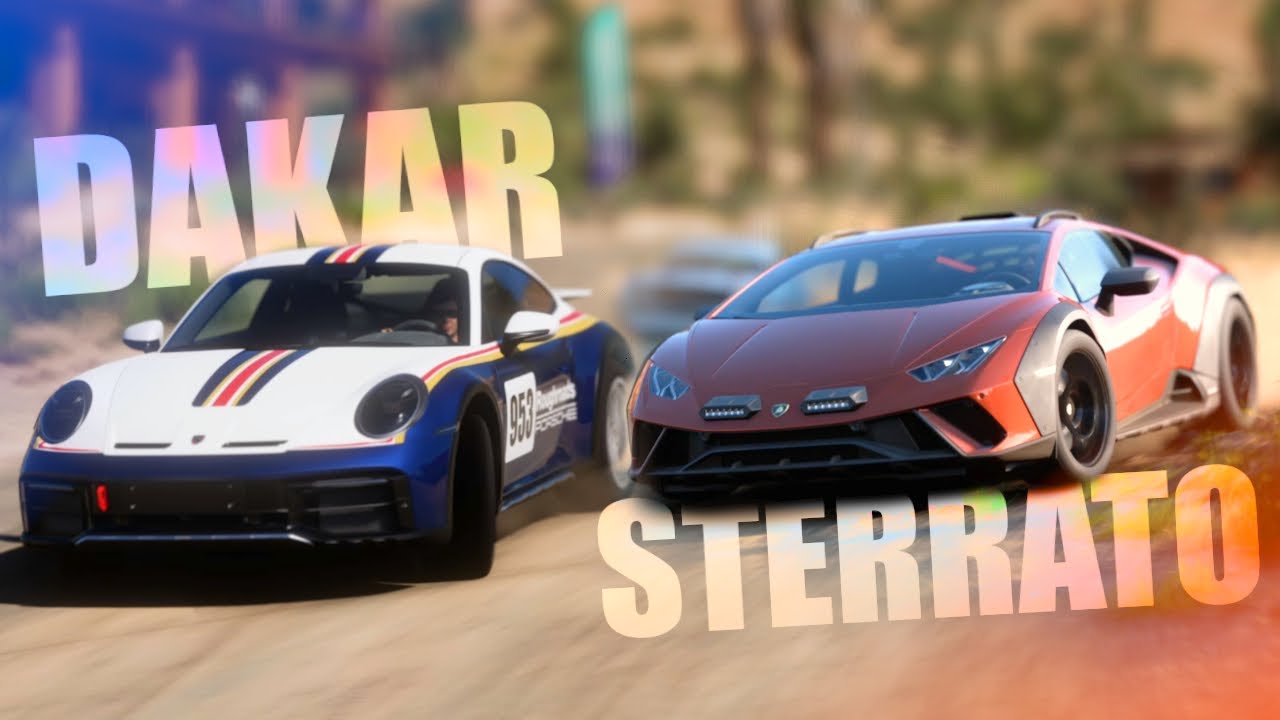Lamborghini HURACAN STERRATO vs Porsche 911 DAKAR - Forza Horizon 5