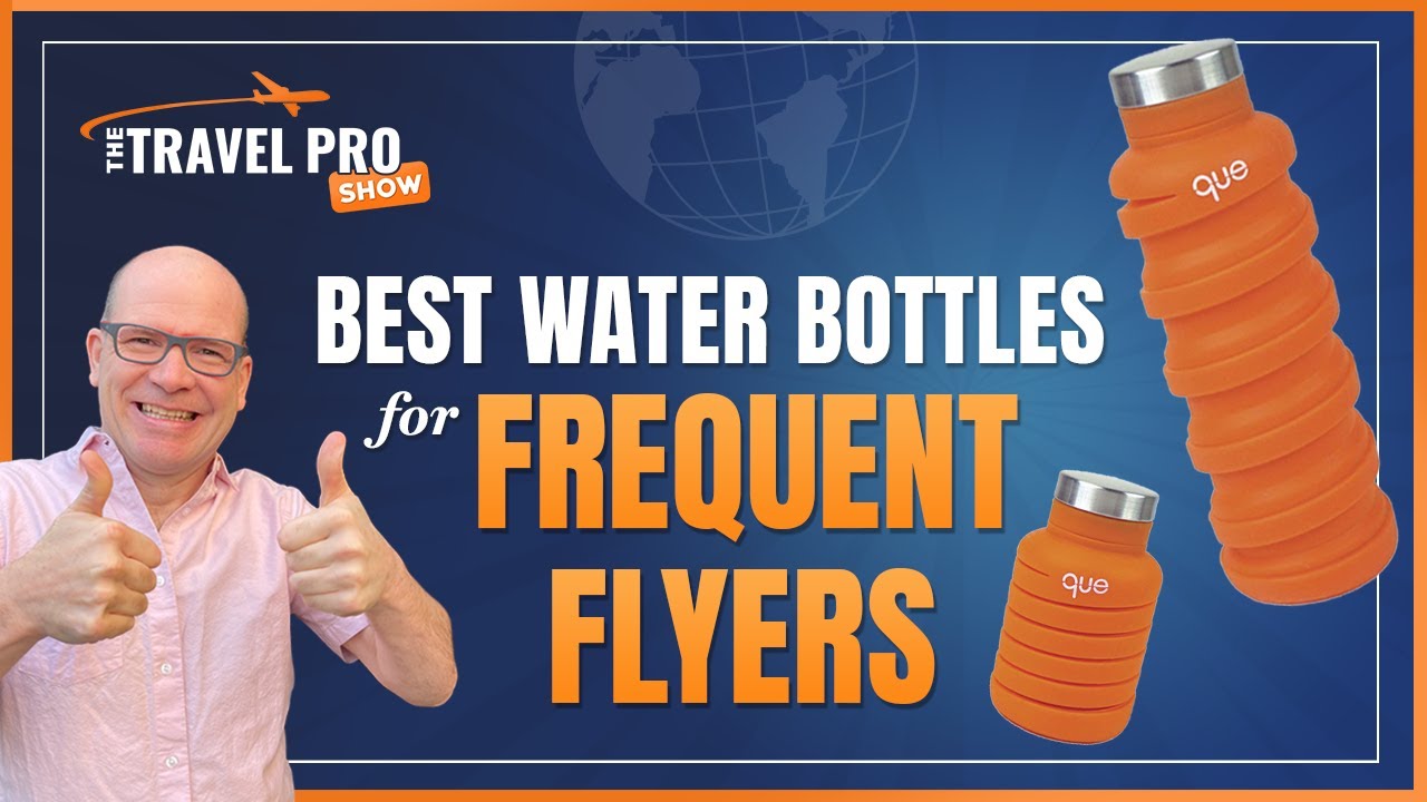 How to Travel Cheap - Best Collapsible Silicone Water Bottle for Flying 2021