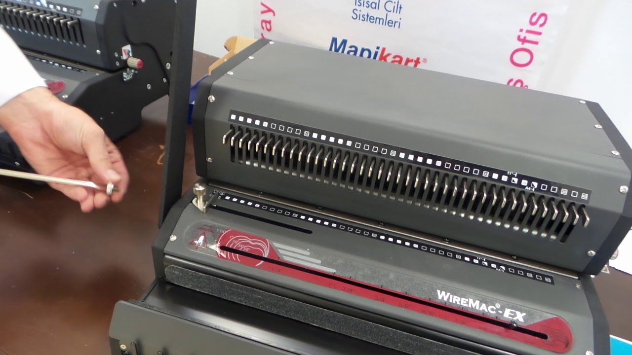 Mapiwire  2100E  ve Mapiwire 3100E  Elektrikli Delme Tel Spiral Cilt Makinesi