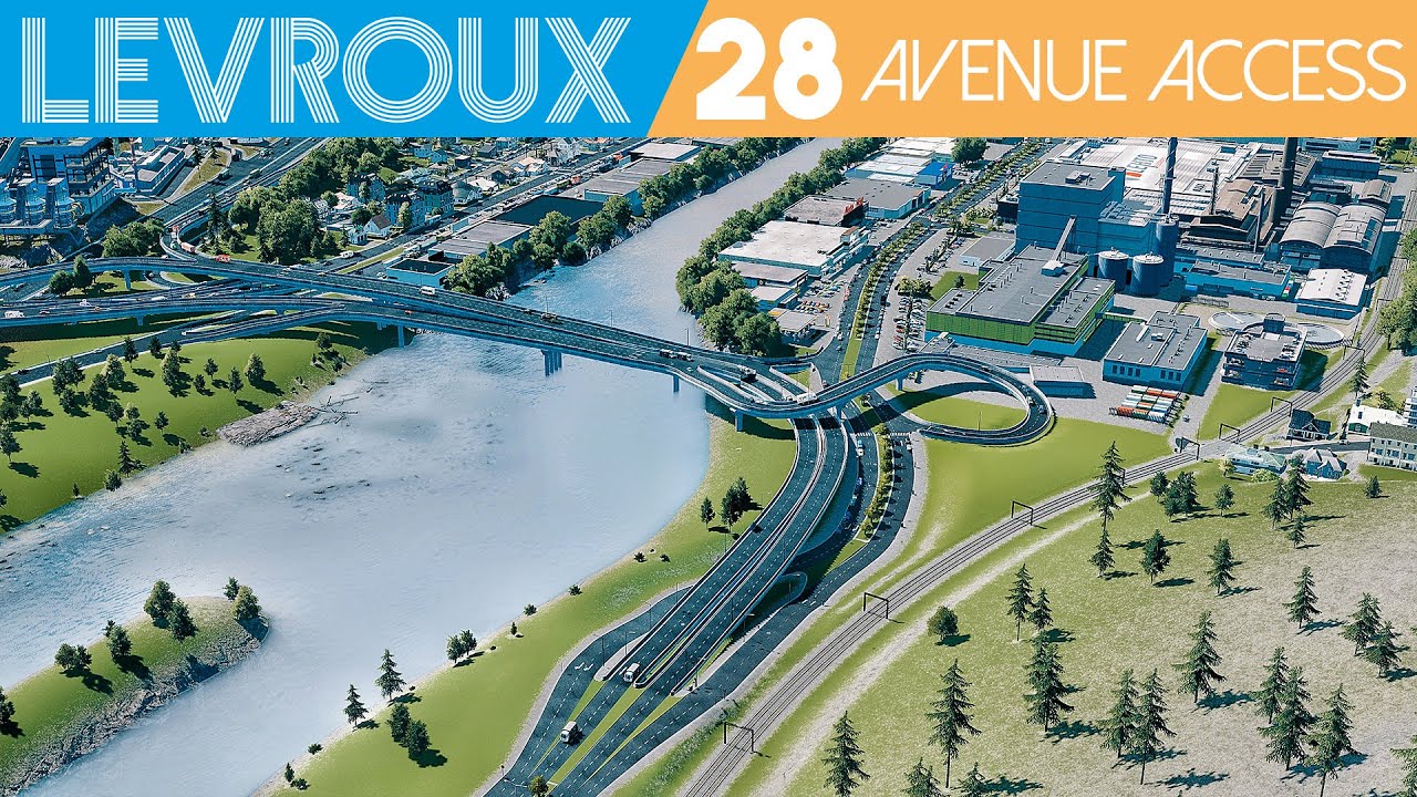 Avenue Access Interchange [28] ‹Cities: Skylines 'Levroux'›