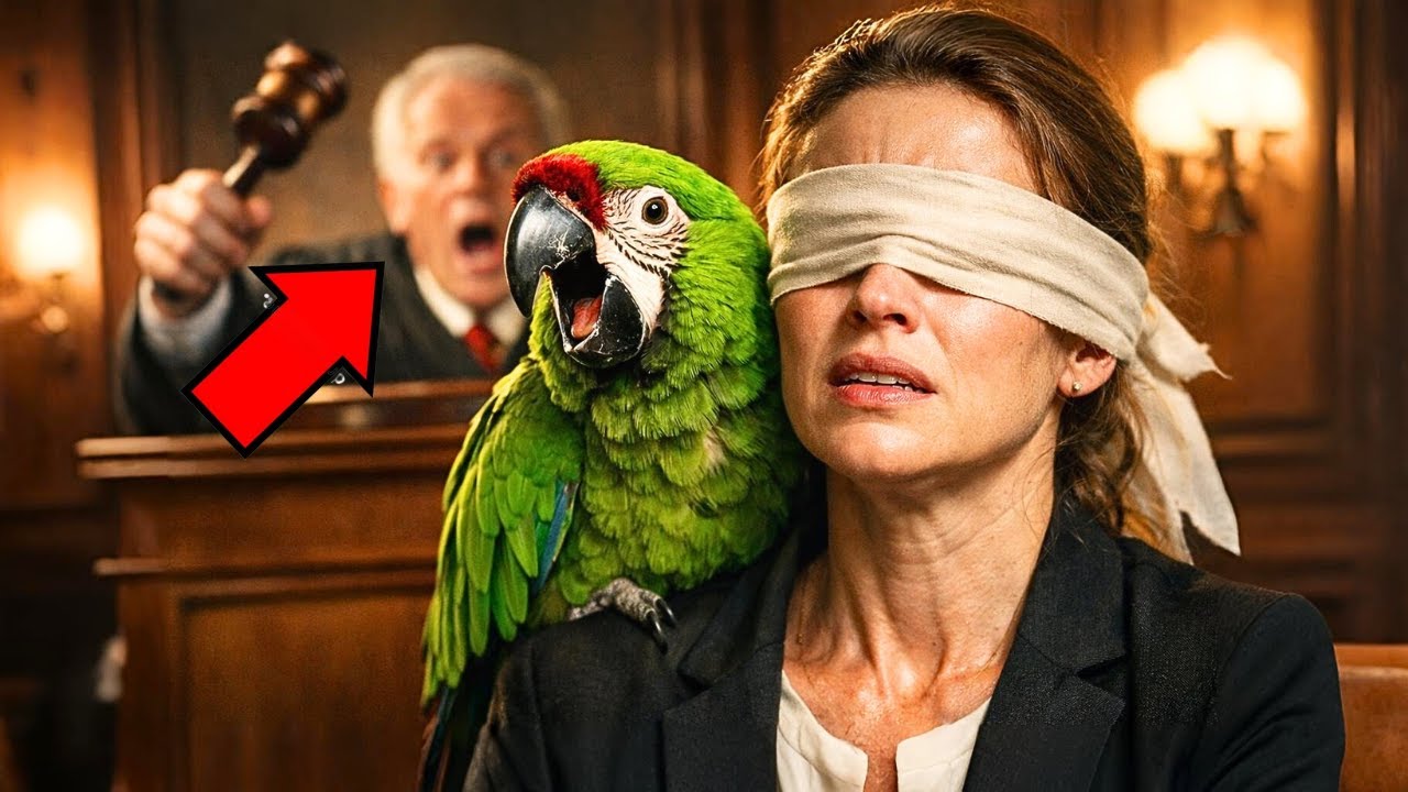 EL JUEZ IBA A DICTAR SENTENCIA A UNA MUJER CIEGA… HASTA QUE EL LORO GRITÓ ESTO...