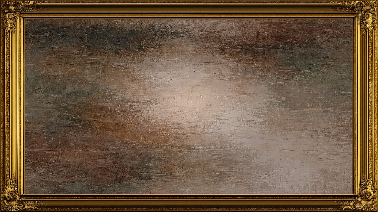 Elegant Gold Frame Screensaver | 4K Frame TV Art | Luxury Home Decor