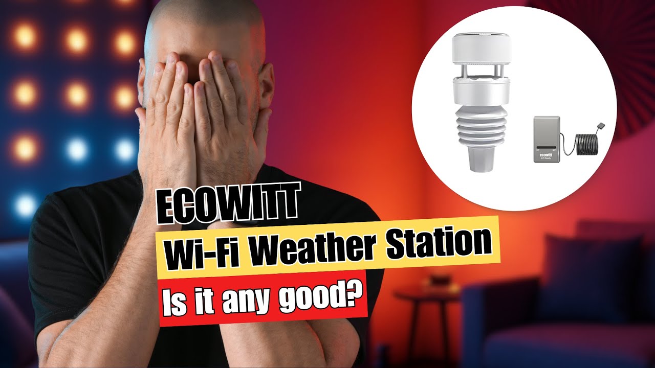 ECOWITT Wi-Fi Weather Station GW1210, Includes GW1200 Wi-Fi Gateway and WS90 Outdoor Sensor Array