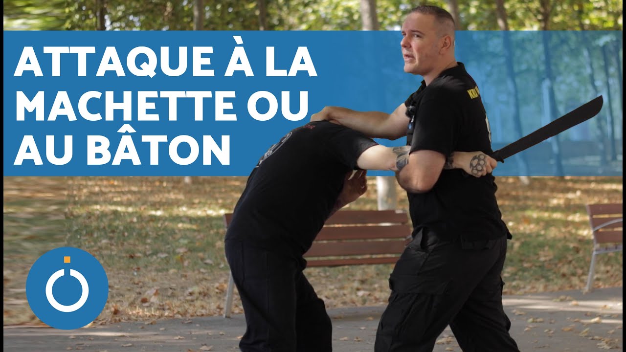 SELF DÉFENSE contre une ATTAQUE à la MACHETTE 🔪 Techniques de KRAV MAGA