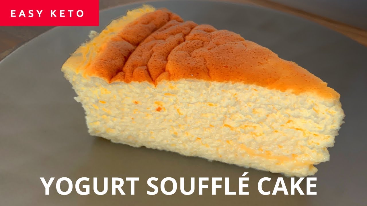 Keto Yogurt Cake with Coconut Flour and a Soufflé Consistency.