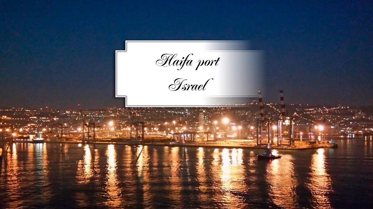 Haifa port, Israel - 4k time lapse video