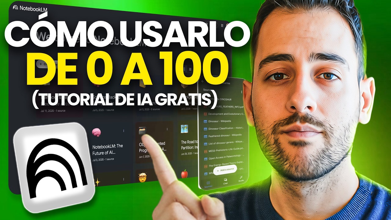 Notebook LM: C&oacute;mo usarlo de 0 a 100 (tutorial de IA GRATIS)