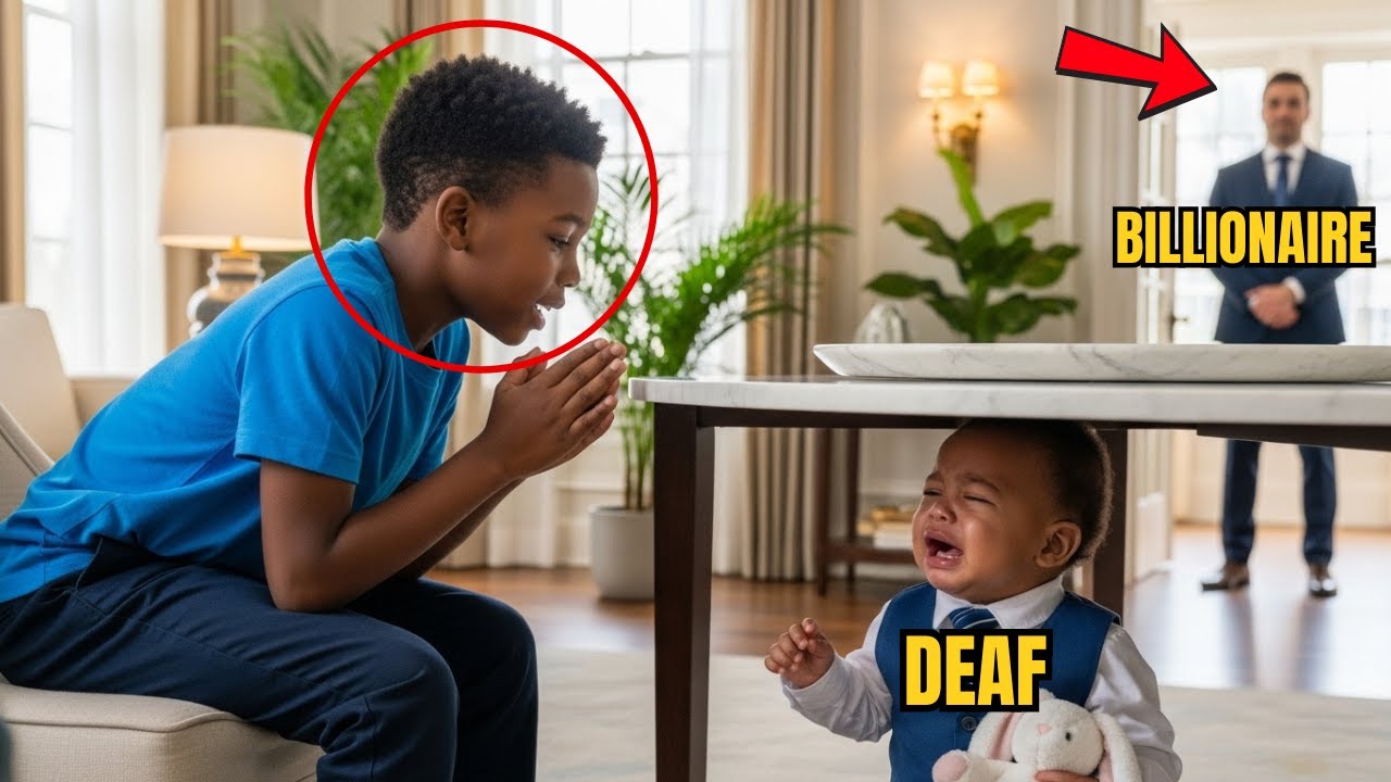 Billionaire&rsquo;s Deaf Son Cried for Weeks&hellip; Until a Poor Boy Did This 💔😢