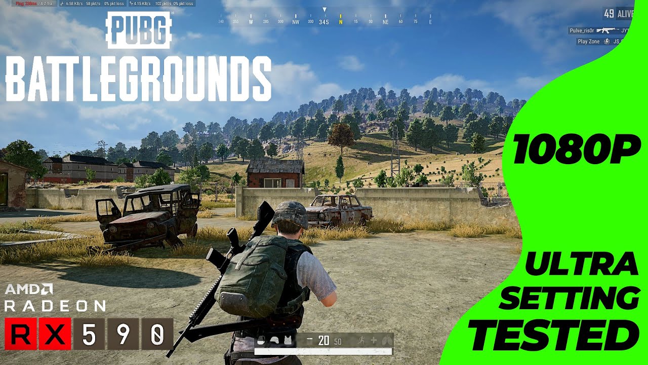 PUBG PC - RX 590 + i7 4770 | Ultra Setting Tested