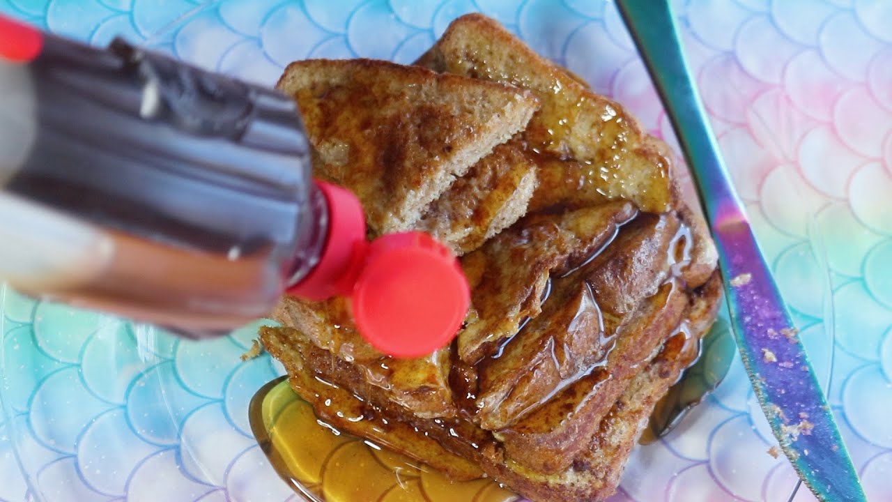 French Toast With Butter And Syrup ASMR Eating Sounds | Love Is Blind