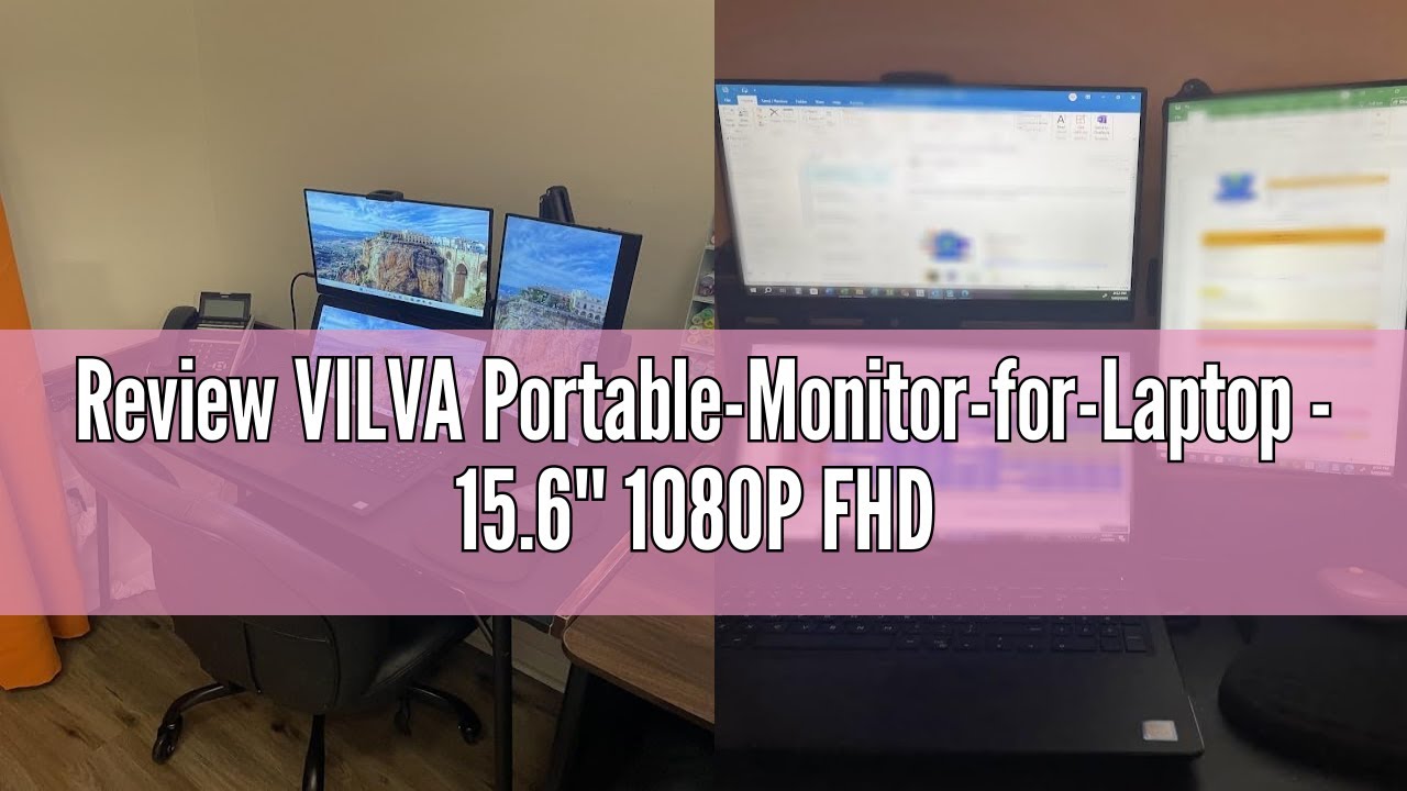 Review VILVA Portable-Monitor-for-Laptop - 15.6'' 1080P FHD IPS Display USB-C HDMI Portable Monitor