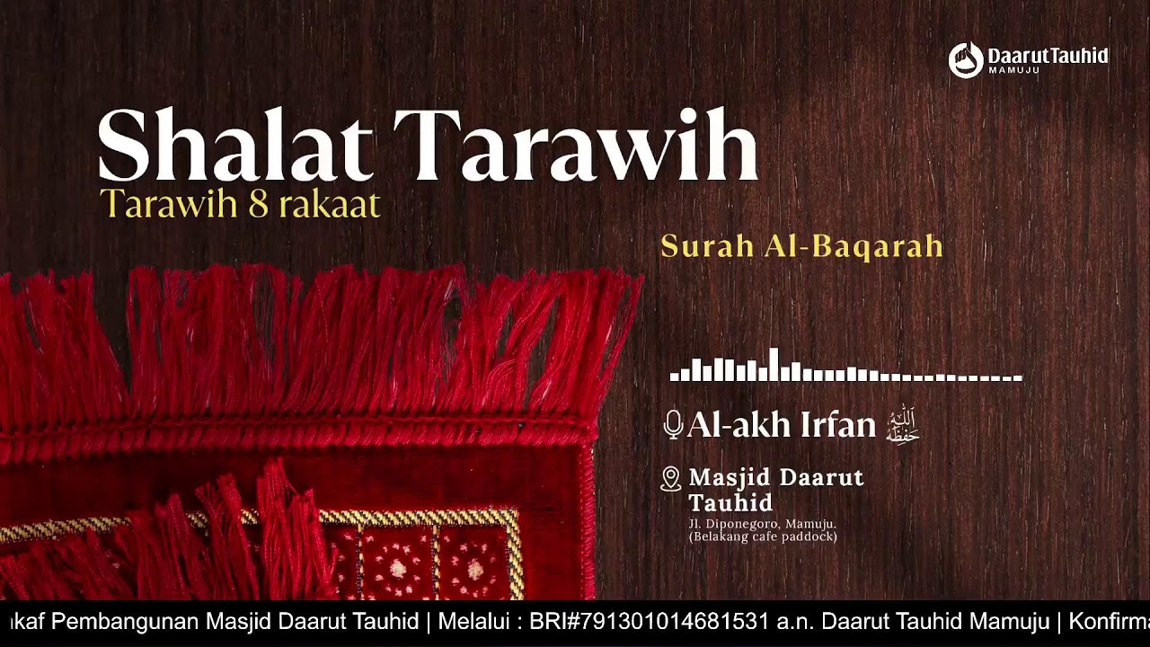 9 Ramadhan 1447 H | Shalat Tarawih | Surah Yusuf | Al-Akh Abdurrahman حفظه الله