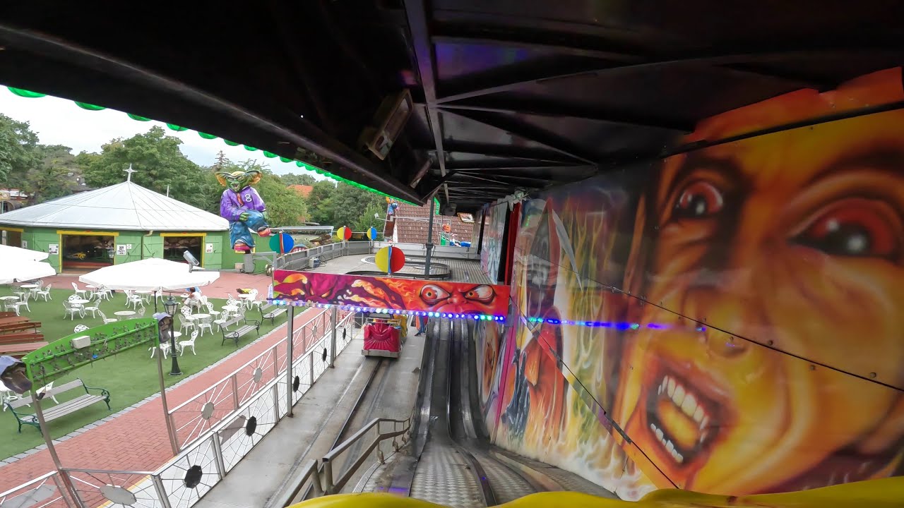 Ghost Train Darkride Halloween (Hrabalek) Böhmischer Prater Wien Vienna 2022 POV Onride