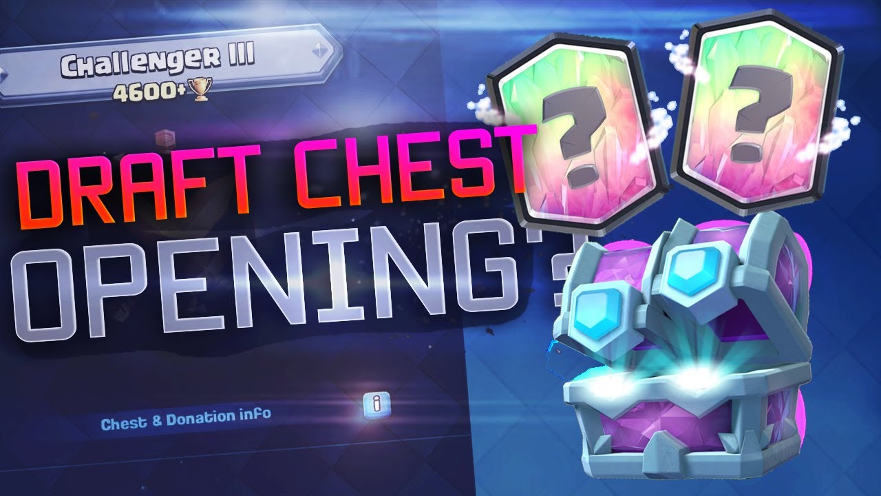 WIJ WORDEN GEKILLT! - DRAFT CHEST OPENING + VEEL ANDERE CHESTEN!! - Clash Royale