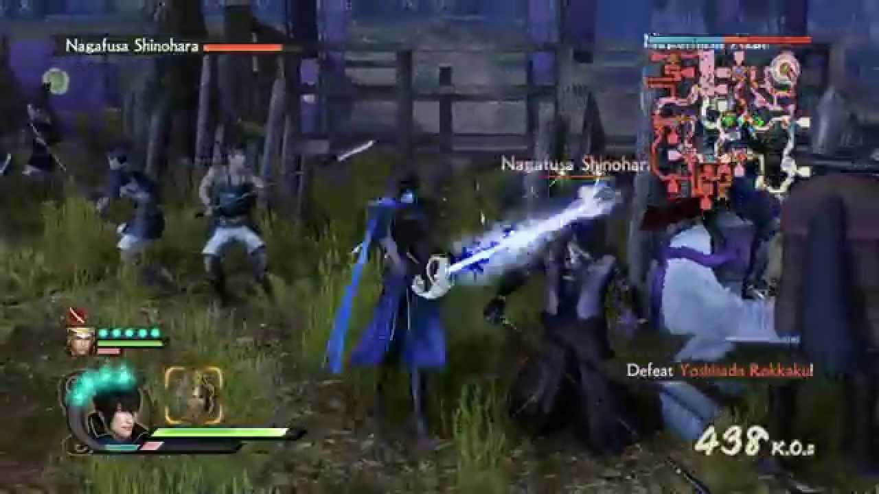 Samurai Warriors 4 - PS4 - Takatora Todo Combos Gameplay