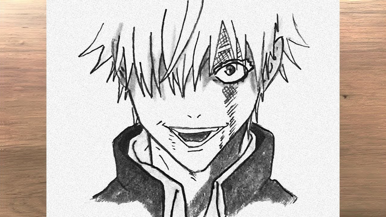 Gojo Satoru Face Drawing || Easy drawing ideas for beginners step-by-step