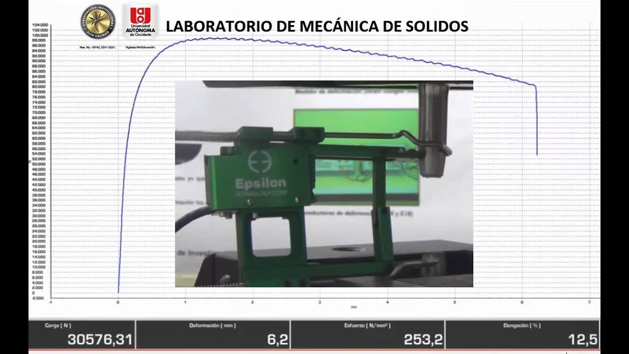 Ensayo de tracción ASTM E8  ACERO