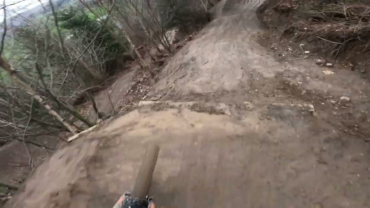 1st hits dragons tail revamped into feed the pheasant line at caersws bike park 13/12/25