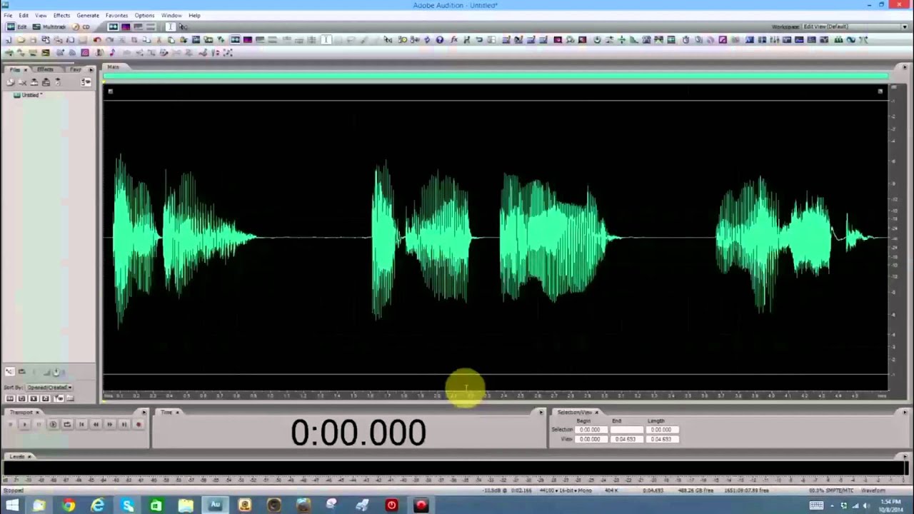 Adobe Audition - Basics - Lesson 20 - Reverse Echo/Reverb