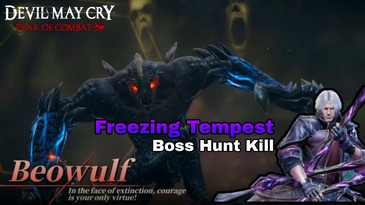 Devil May Cry: Peak Of Combat | HAH-S Boss Hunt Kill Beowulf EU☆ | F.T lvl 4 Runes/Double Nevan