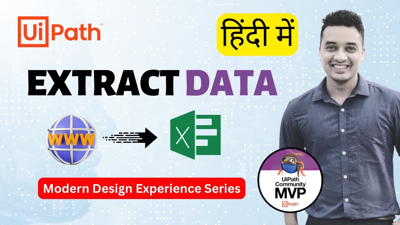 🔴 45. [Hindi] : UiPath Extract Data from Website to Excel | Table extraction | हिंदी | Low Code