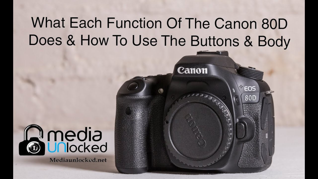 What Each Function Of The Canon 80D DOES & How To Use Them Part 2 Menus