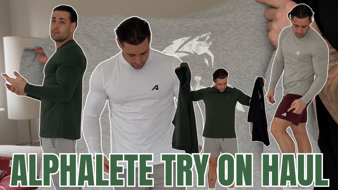 Новая мужская коллекция Alphalete: примерка