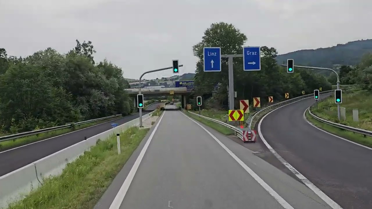 275 4K POV Real Truck Driving MAN TGX 520 Austria Kirchdorf to Neumarkt