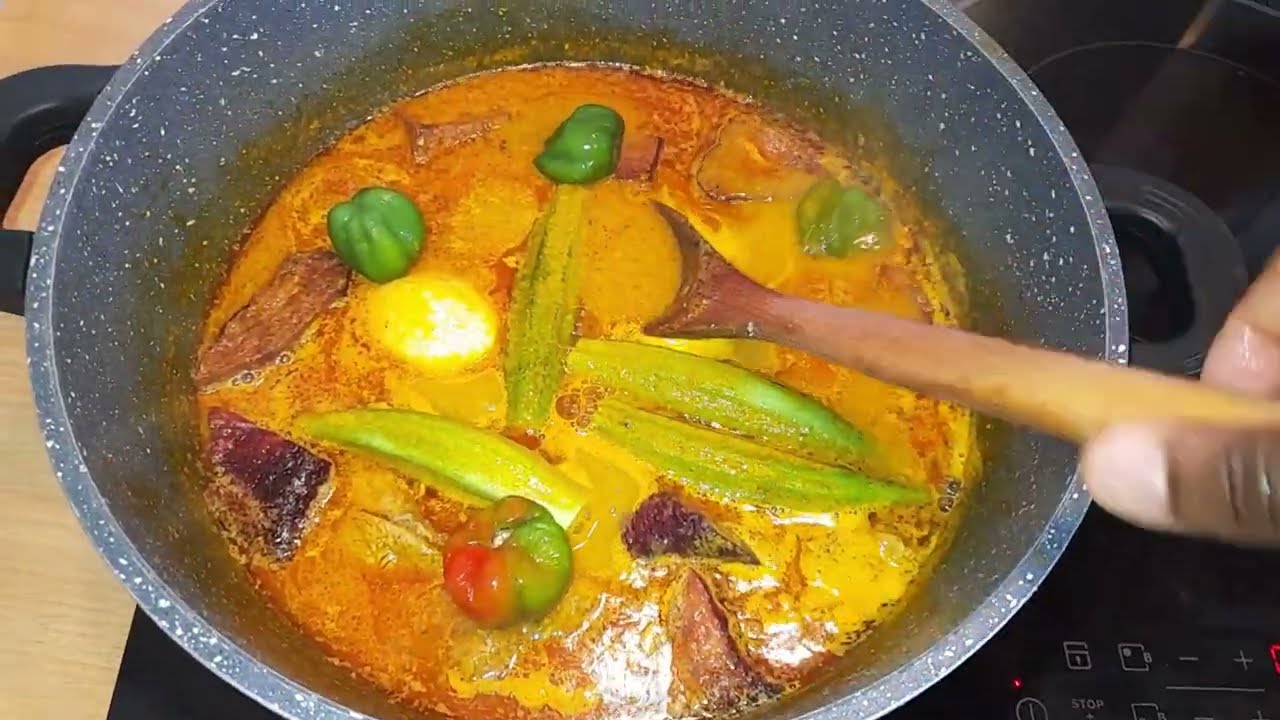Recette sauce graine très délicieuse avec foutou banane
