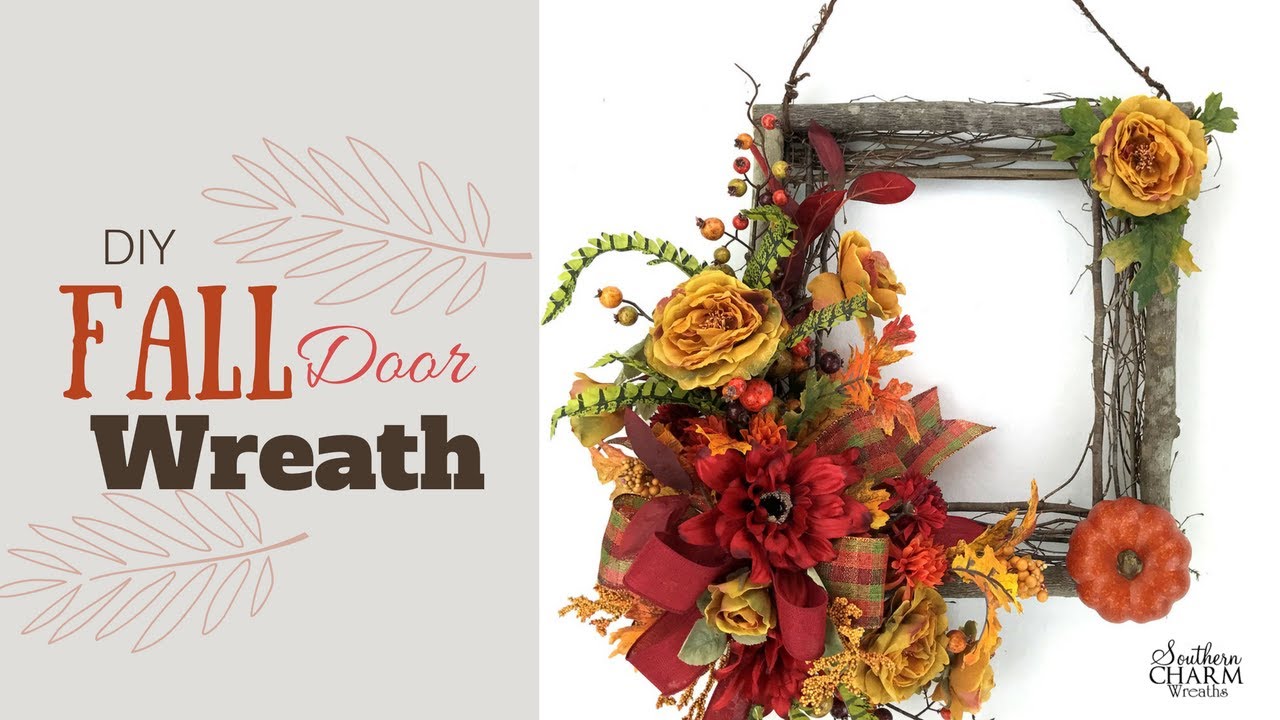 DIY Fall Door Wreath Idea | Southern Charm Wreaths