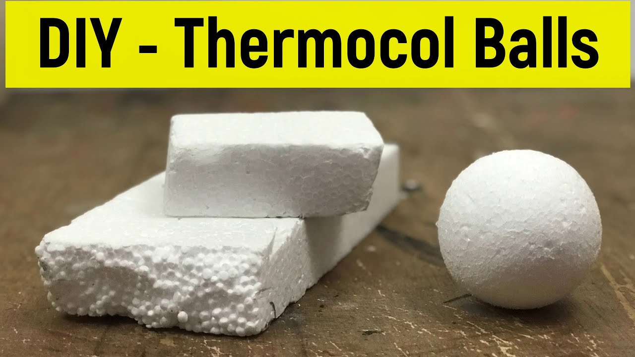 How to make a thermocol ball at home | DIY Styrofoam ball | Thermocol balls out of waste thermocol