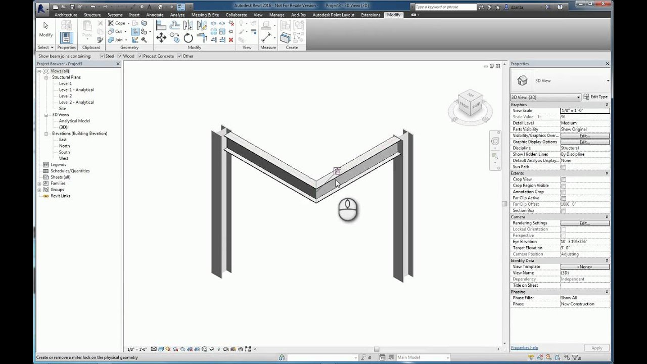Revit Coping and BeamColumn Join Commands - A How To Guide