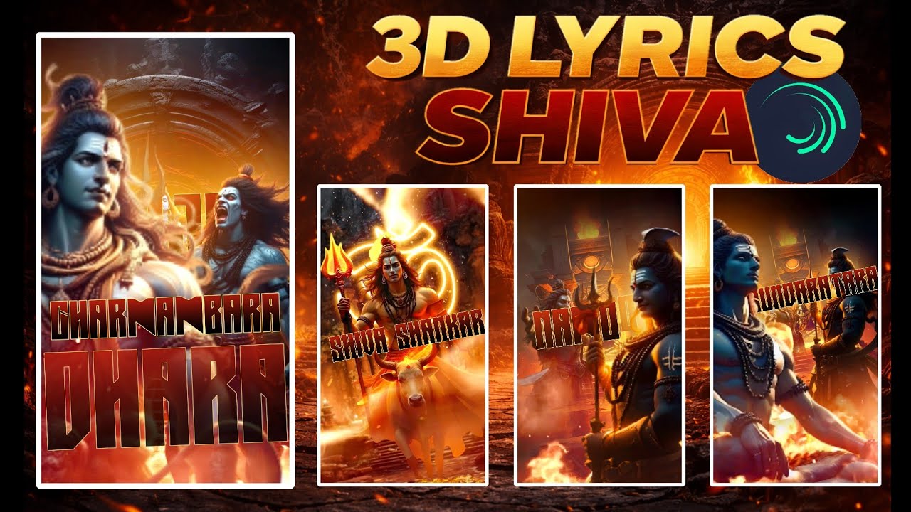 Shiva 3D Lyrics Video Editing Tutorial | Alight Motion Cinematic Status Editing #alightmotion 