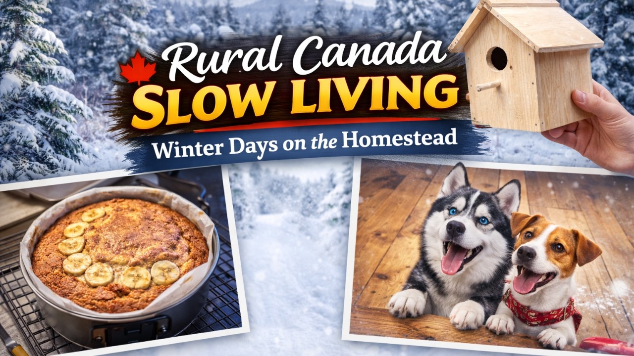 Rural Canada Slow Living | Winter Days on the Homestead | Simple Living