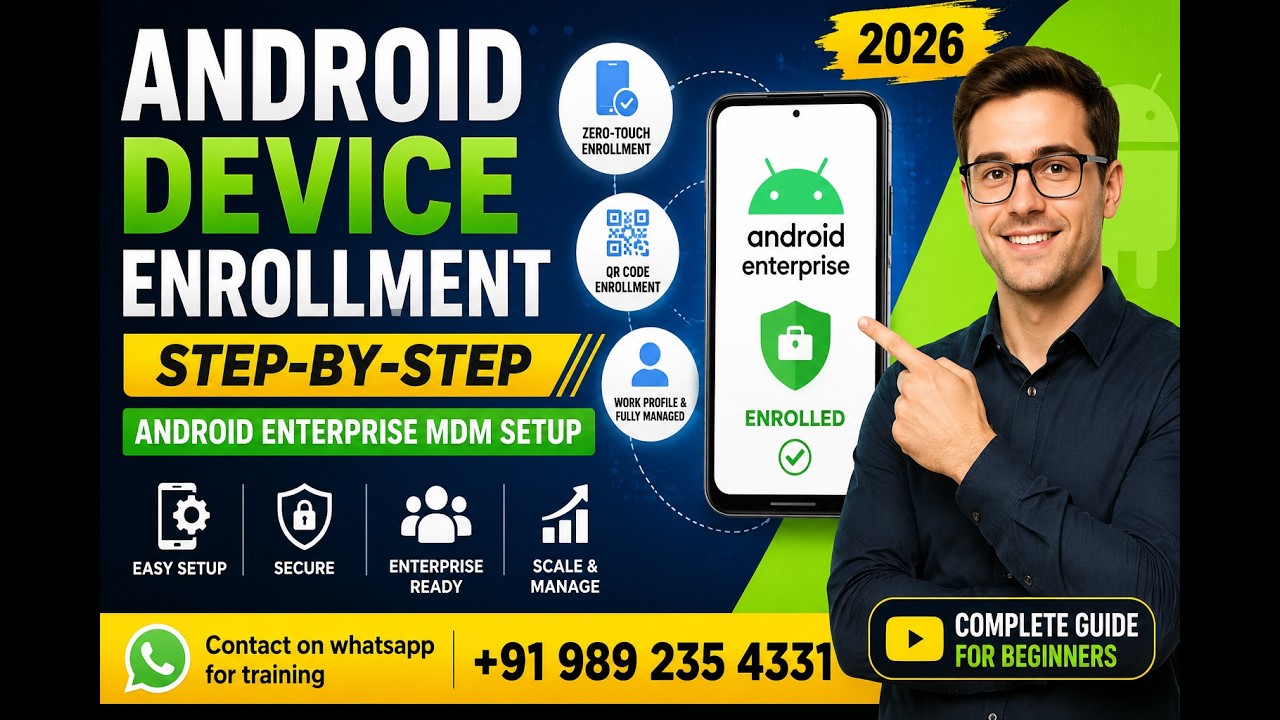 Android Device Enrollment Step by Step Via Microsoft Intune | Android Enterprise MDM Setup 2026
