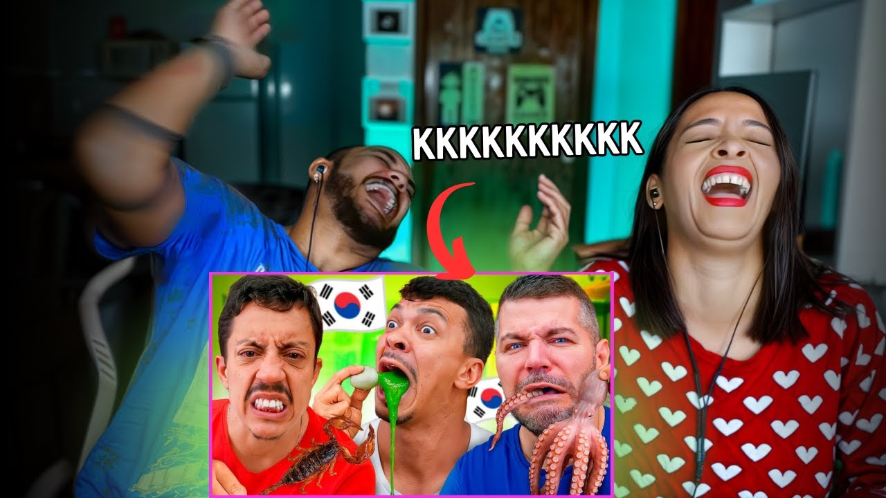 Provando COMIDAS ASIÁTICAS BIZARRAS e o famoso OVO CENTENÁRIO 🤮 | React Canal Canalha