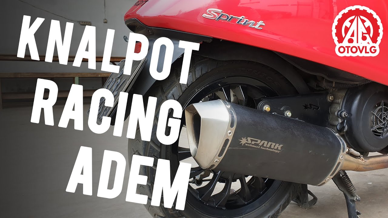 Ganti Knalpot Racing Adem Vespa Sprint 150 !