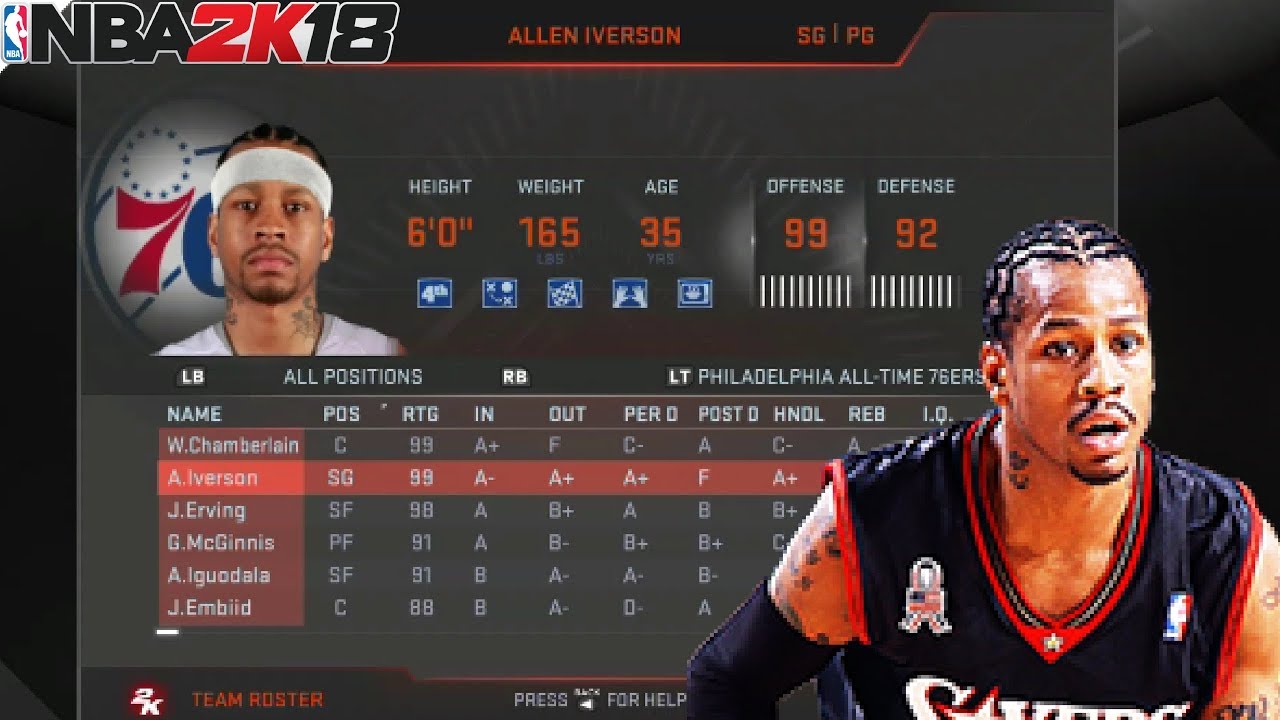 NBA 2K18 XBOX 360/PS3 (LAST GEN) | FULL ALL-TIME TEAM ROSTERS