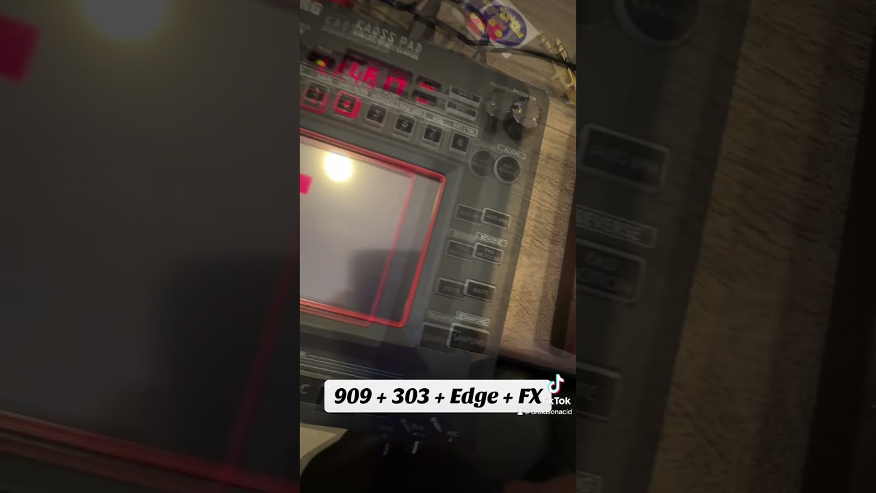 Droids On Acid v5.02 // Roland TB-303 + TR-909 + Behringer Edge + Korg Kaoss Pad 3 Effects