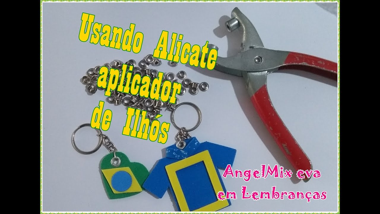 Como usar alicate aplicador de ilhós