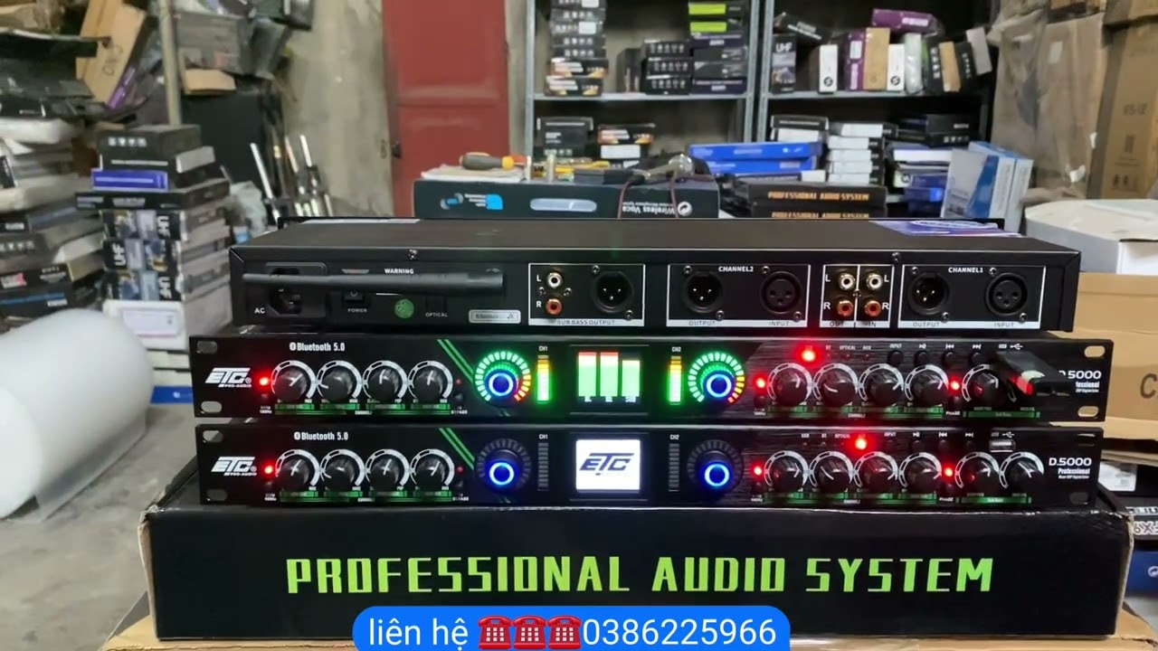 Xả Nâng Tiếng ETC D5000 thiết bị nâng tiếng chỉnh âm thanh dàn karaoke cực hay