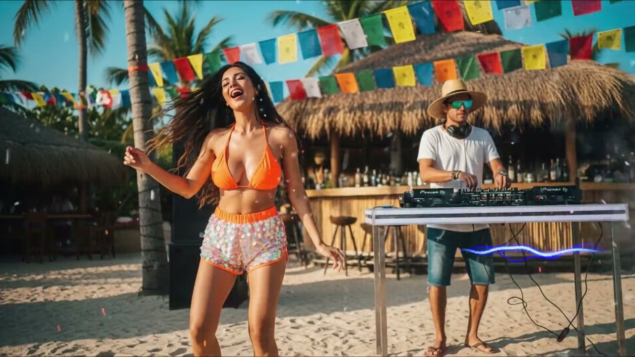 🌴 Tropical Latin Party 2025 🎧 EDM x Reggaeton Beach Night Mix