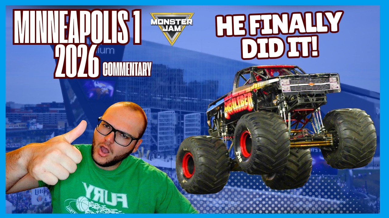 A MASSIVE OVERALL EVENT WIN! Monster Jam Minneapolis 1 2026 Commentary