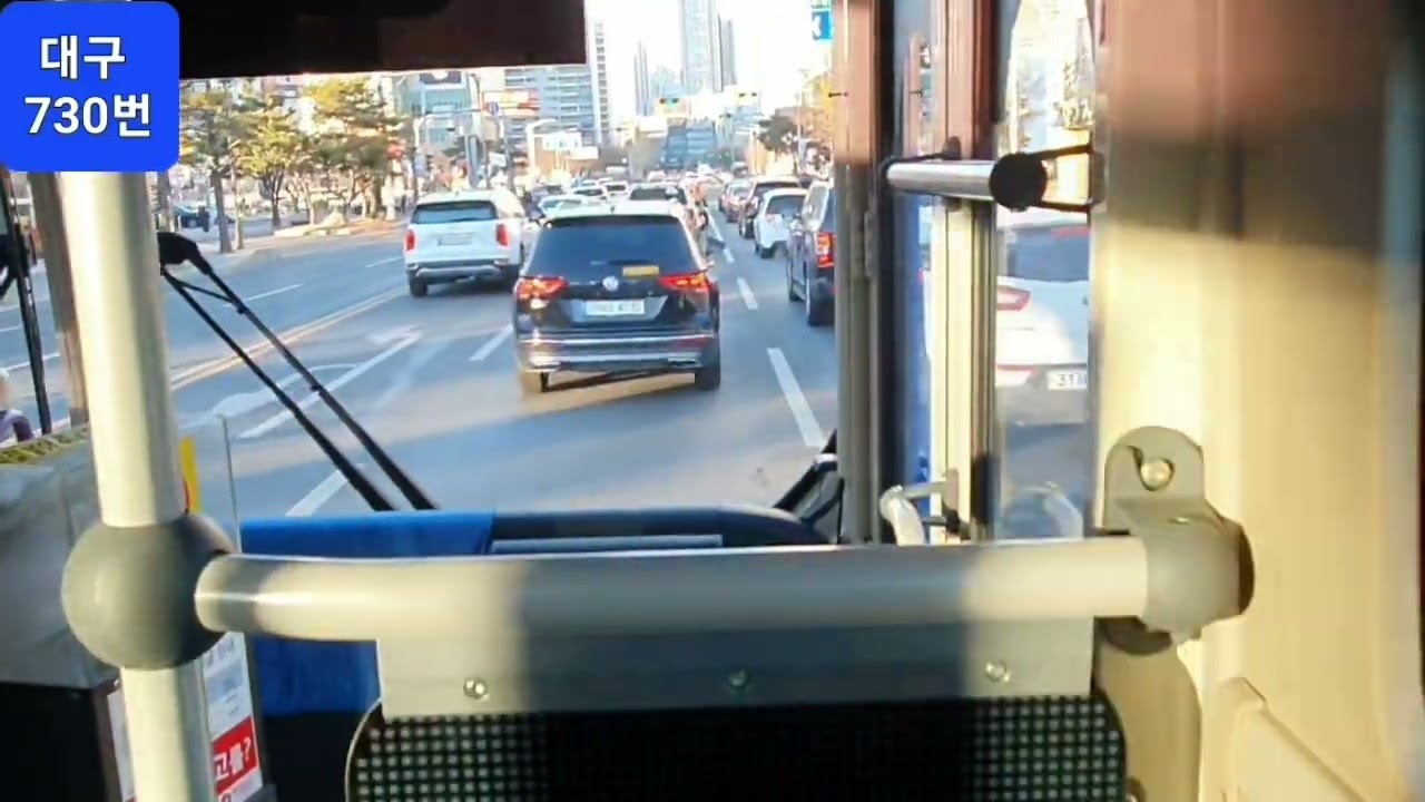 대구 (730번 간선) 동명교통 [경상감영공원건너 -  팔달신시장] (주행영상)