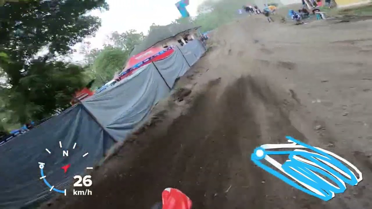 KEJUARAAN MOTOCROSS & GRASSTRACK MALIRAN BLITAR 2023 ::  FFA 28+ || Gopro POV