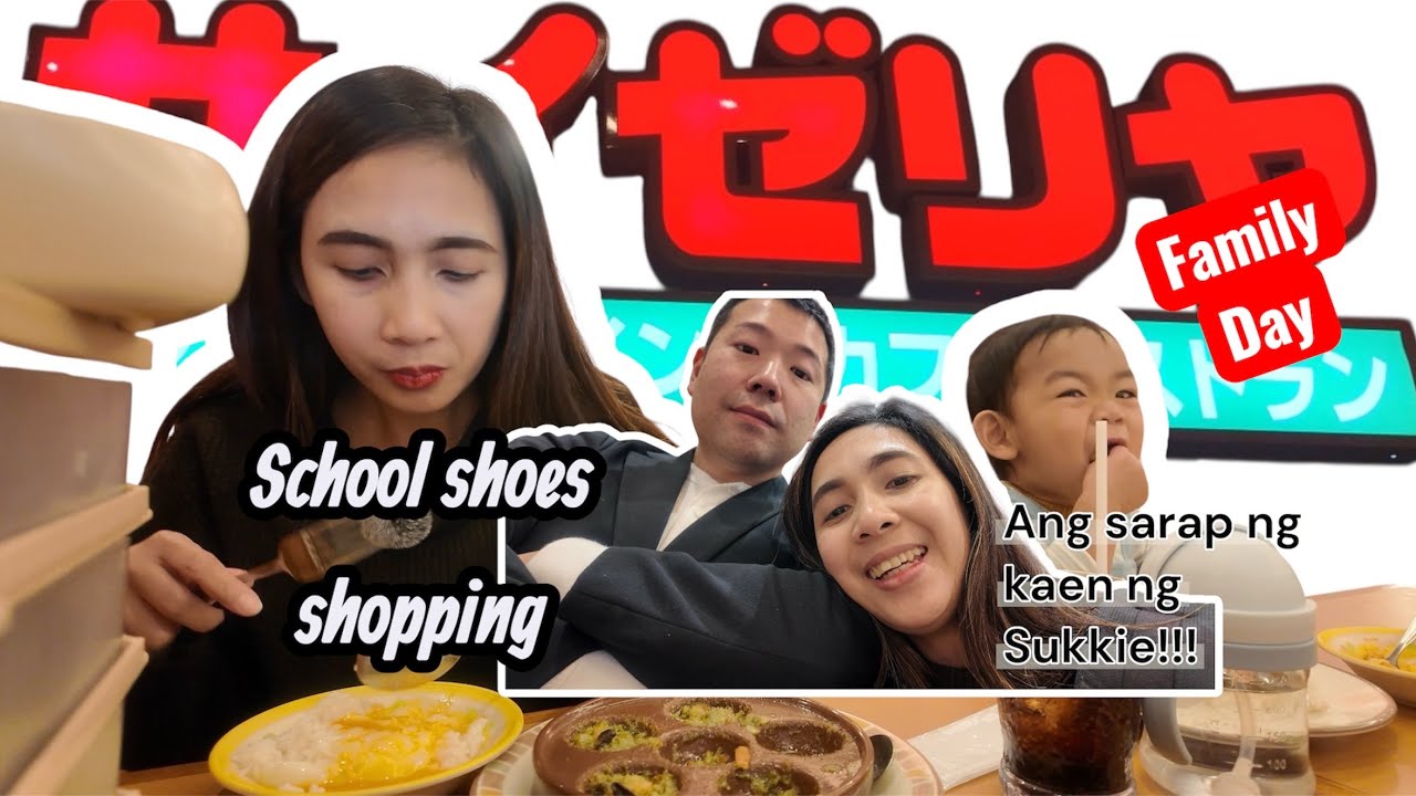 Saizeriya Family Date + School Shopping & Playground Fun | Japan Family vlog | Jean diary