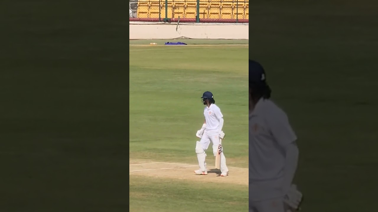 KL RAHUL Vs Anshul Kamboj,  Ranji match 2025. #klrahul #ranjitrophy #ksca #chinnaswamystadium