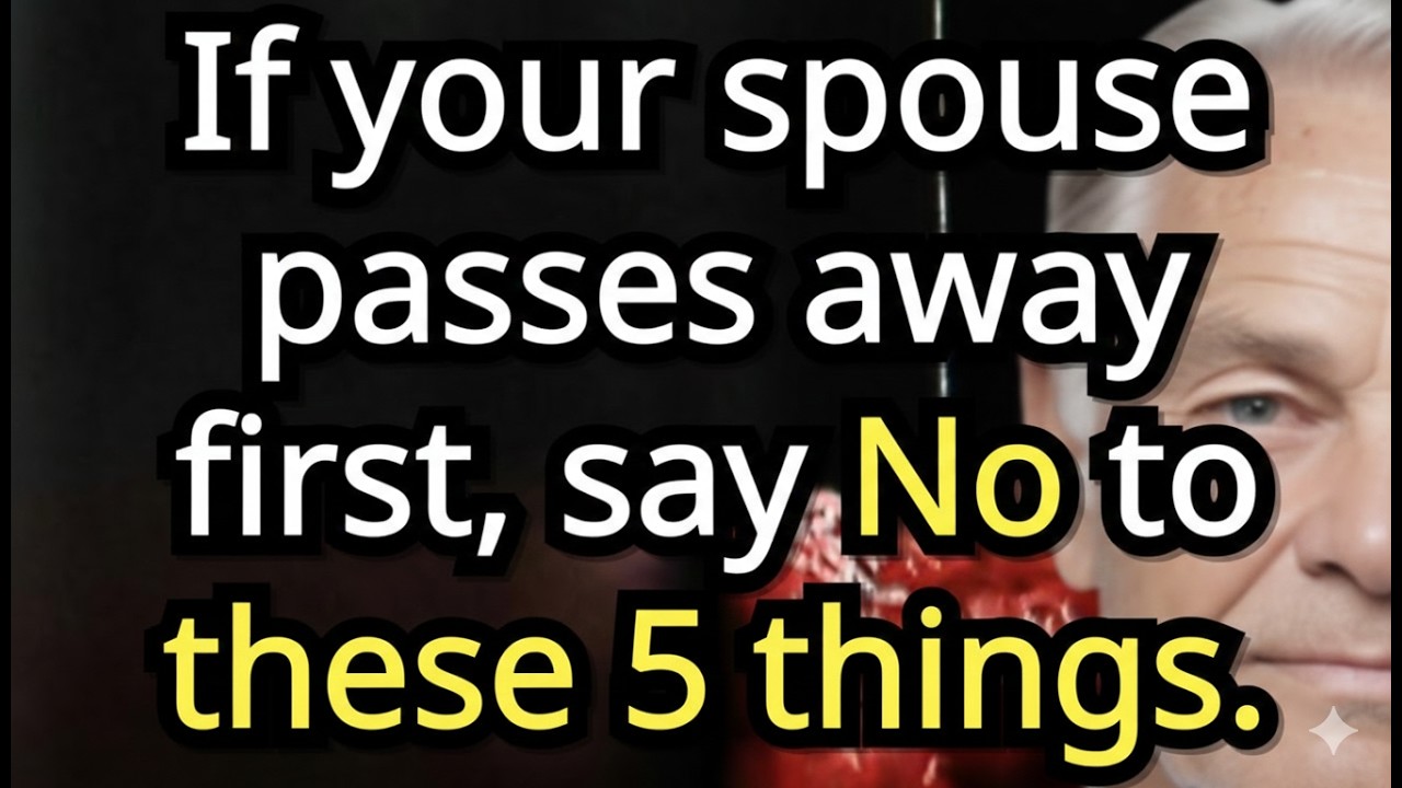 If Your Spouse Passes Away First, Never Say Yes to These 5 Costly Mistakes Senior Health